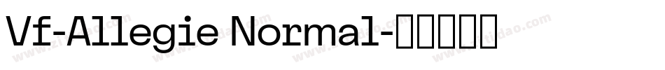 Vf-Allegie Normal字体转换